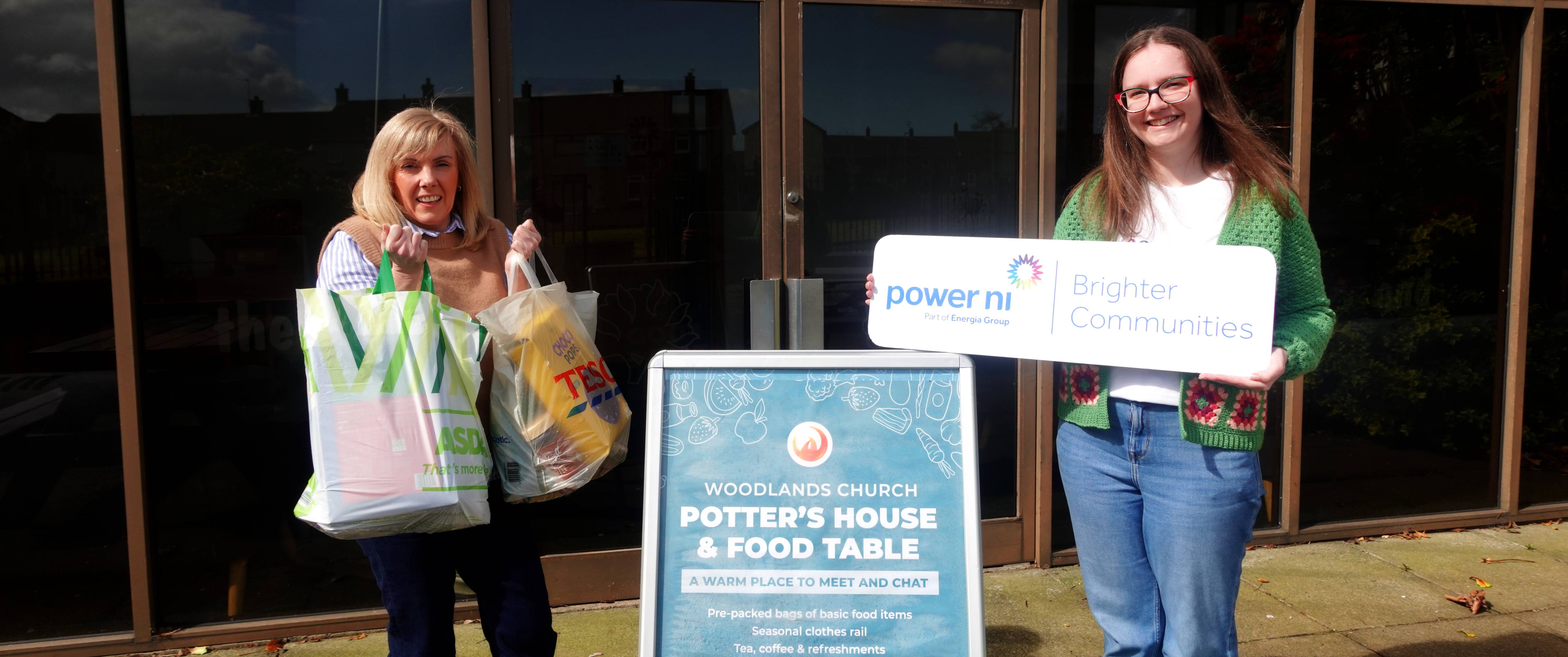 Power NI supports vital food services for families in Carrickfergus