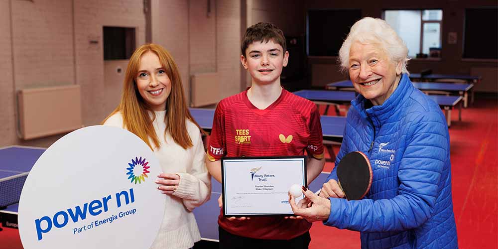 Power NI rallies behind local table tennis star